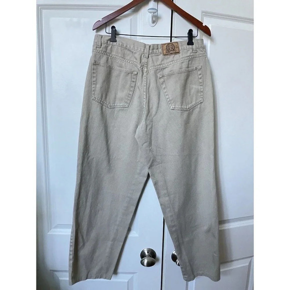 Vintage R&R Rest Relaxation Tan High Rise Mom Dad Jeans 34" - Picture 4 of 5